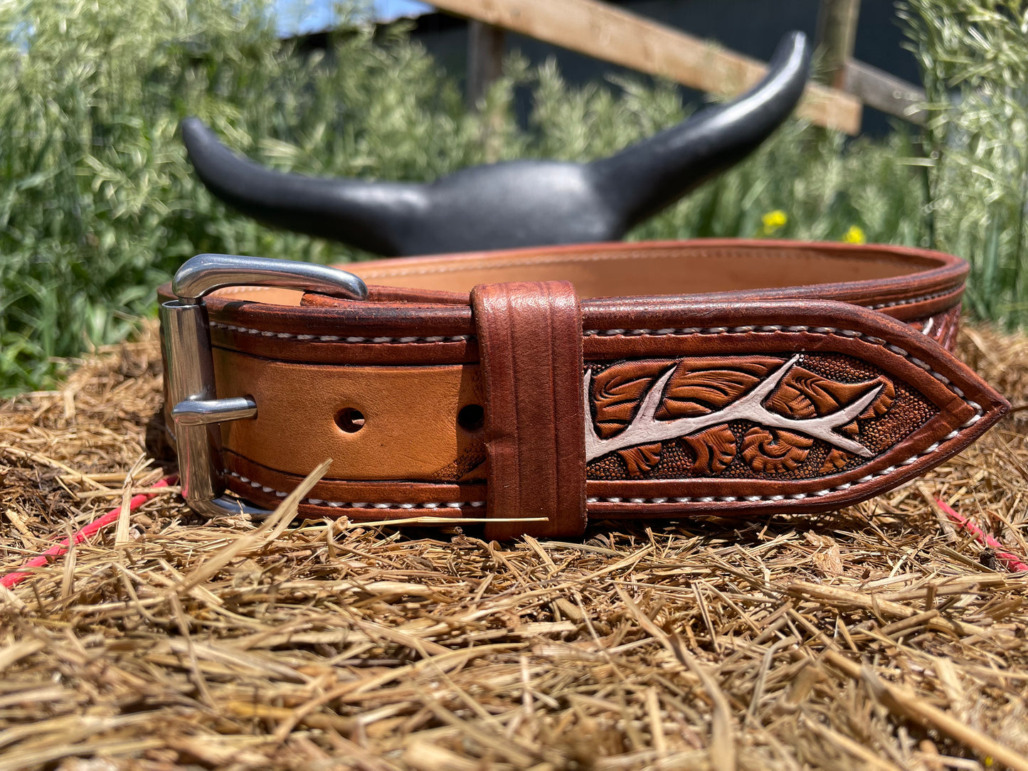 Elk Antler Belt